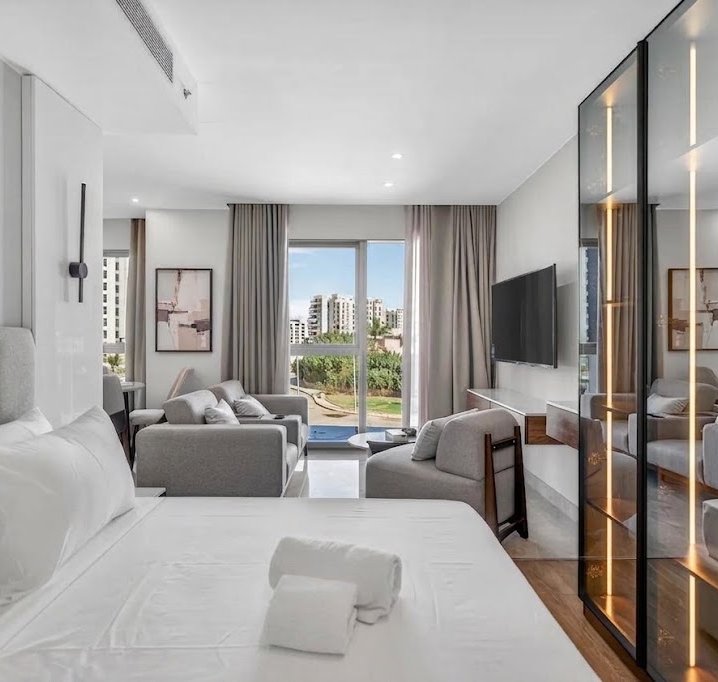 fully Furnished Studio for Rent in ZED West Sheikh Zayed